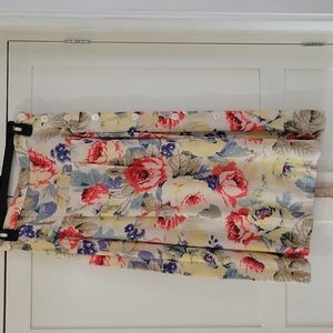 Vintage Farm Style Floral Rayon USA made